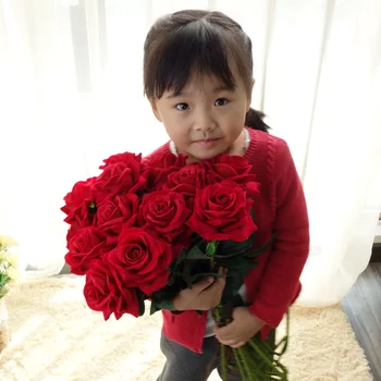 68cm Yapay İpek Güller Pazen Çiçek Sahte Çiçekler Şube Vazo Düzenlemek Masa Papatya Düğün Çiçek Dekor Ev Partisi aksesuarı