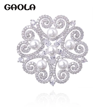 GAOLA Yeni Moda Klasik Kış Çiçek Broş Kadınlar İçin noel hediyesi GLX0179