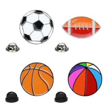 Damlayan futbol basketbol broş erkek karikatür futbol forması ile dekore kelebek toka pin 2020