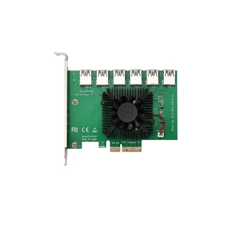 PCIE 1 ila 6 USB3. 0 Yükseltici Kart Madenci Madencilik kartlara Ekle Aksesuarları