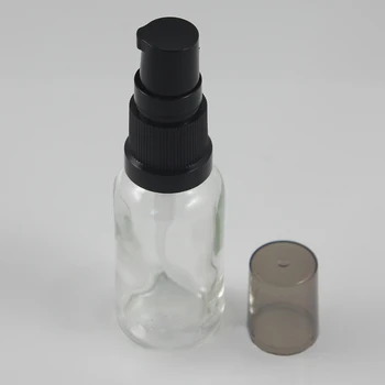 100 adet yüksek dereceli 20ml losyon pompa şişesi cam kozmetik konteyner doldurulabilir makyaj yağı ambalaj
