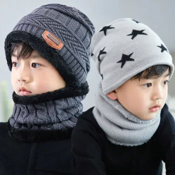 Sonbahar ve kış çocuk şapka boyunbağı takım elbise, şapka boyunbağı kalın kadife ile eklenir, 2-12 yaş arası çocuklar için uygundur