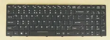 Yeni ABD İngilizce QWERTY Klavye İçin Clevo N850EP6 N857EP6 N870EP6 N875EP6 dizüstü bilgisayar, Tam Renkli ARKADAN AYDINLATMALI, Siyah Çerçeve Siyah