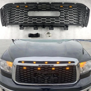 Fit Tundra 2010-2013 İçin 4X4 Offroad Yükseltme Otomobil Parçaları Araba Ön Izgara yüksek kaliteli ABS ızgara görünüm aksesuarları