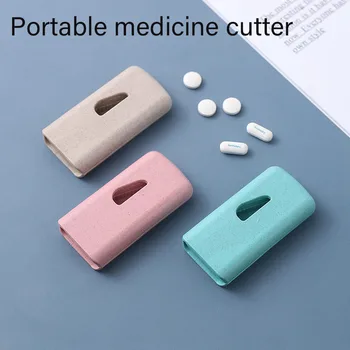 Tıp Hap Tutucu Tablet Kesici Splitter Hap Durumda Mini Taşınabilir saklama kutusu Hap tablet hap makinesi Kesici Bölücü
