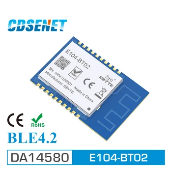 CDSENT 2.4 GHz DA14580 Mavi-diş Ble 4.2 RF Modülü Alıcı E104-BT02 SMD Kablosuz verici alıcı Mavi-diş Modülü