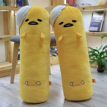 60 / 100cm anime peluş oyuncaklar sevimli yumurta sarısı yastıklar Doldurulmuş oyuncaklar sarı pillowssoft yatak dekorasyon hediye kız için