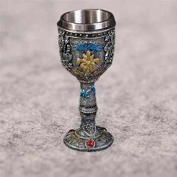 Servet Taç İskelet Kafa bira kupaları Süsler Ofis Ev Dekorasyon Kafatası Kral Kahve Fincanı şarap bardağı su kupası Figürler Hediye