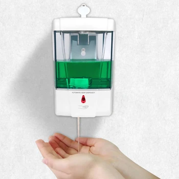 Sabunluk Akülü 700ml Duvara Monte Otomatik kızıl ötesi sensörü Dokunmatik Mutfak Sabun Losyon Pompası Mutfak Banyo için