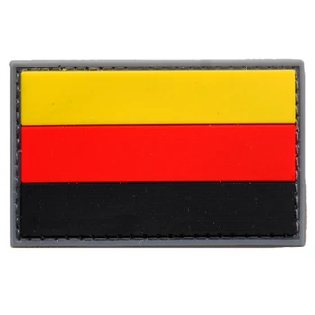 1 ADET PVC Almanya Bayrağı Yama Sırt Çantası Ceket Kol Bandı Rozeti cırt cırt Çift Taraflı 7cm * 5 cm