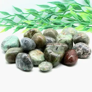 20-30mm 100g Doğal Mineral Kristal Yeşil Opal Oyun Kuvars Çakıl Şifa DIY Malzeme Akvaryum Taş Ev Dekorasyon El Sanatları