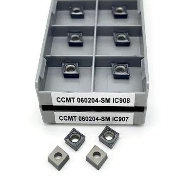CCMT060204 SM IC907 / IC98 iç dönüm aracı metal dönüm aracı karbür kesici alet CNC torna aracı kesme aleti CCMT 060204