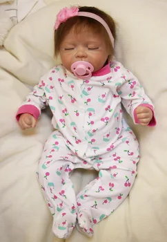 20 inç Silikon Bebek Bebek Gerçek Vinil Yeniden Doğmuş Bebek Bebek Çocuk Oyun Arkadaşı Bebek Yumuşak Gerçek Dokunmatik Oyuncaklar Hediye Doğum Günü Ve Noel