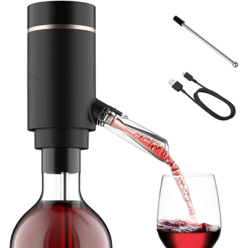 Elektrikli Şarap Havalandırıcı Pourer-Çok Akıllı Otomatik Filtre Şarap Dağıtıcı, Tek Basın Şarap Oksitleyici, On / Off Havalandırma