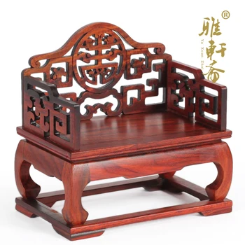 Bir Galeri lent el sanatları taklit Ming ve Qing mobilya modeli mikro minyatür mobilya gülağacı taht