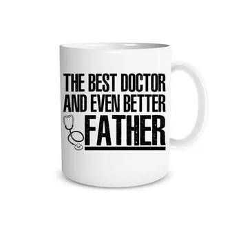 o en iyi doktor ve hatta daha iyi baba-babalar günü kupa-doktor kupa, patron, iş arkadaşları, çalışanlar, anne, baba, kardeş için harika bir hediye