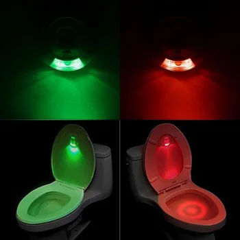 LED tuvalet arka ışık su geçirmez akıllı gece lambası kase banyo tuvalet koltuk aydınlatma hareket aktif sensör acil durum lambası