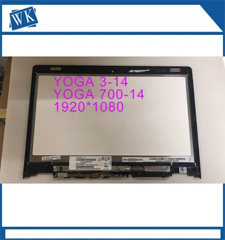 Dokunmatik LCD ekran Ekran Meclisi + Çerçeve İçin Lenovo Yoga 3-14 Yoga700-14 80JH Serisi 80JH0025US 80JH0029US 80JH000SUS