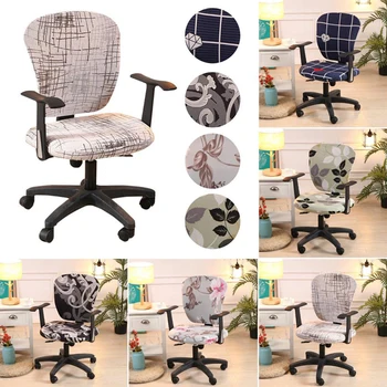 Evrensel Boyutu Baskılı Spandex sandalye kılıfı Anti-kirli Streç Elastik bilgisayar sandalyesi Kapakları İçin Çıkarılabilir Ofis koltuk koruyucusu