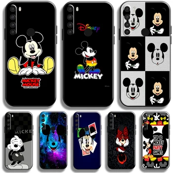 Mickey Minnie Mouse Piuto Xiaomi Redmi İçin Not 8 Pro Not 8T Redmi 8 8A telefon kılıfı Geri Siyah Sıvı Silikon Coque Yumuşak
