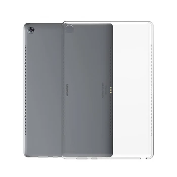 Şeffaf TPU Kılıf Huawei MediaPad M5 8.4 Pro 10.8 Ultra İnce Silikon arka kapak için Mediapad M5 10 (Pro) funda Coque Çapa