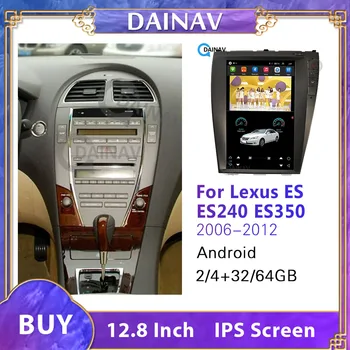 12.8 inç Dikey Ekran Araba Radyo Stereo LEXUS ES ES240 ES350 2006-2012 Araba Autoradio GPS Navigasyon Multimedya DVD oynatıcı