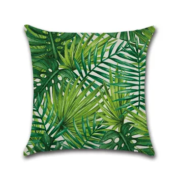 Yaz Tropikal Bitki Tarzı Palmiye Yaprağı minder örtüsü Dekoratif Yaprak Yastık Örtüsü Kanepe Parti Sarılma Yastık Örtüsü Nevresim