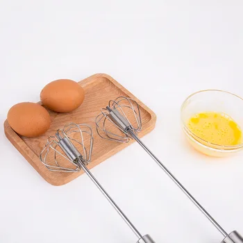 3 Boyutu mutfak gereçleri Çatlak Yumurta Krema Sosu Besleyici Yarı Otomatik Blender El Basınçlı Döner Manuel Yumurta Çırpıcı