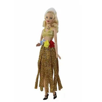 30cm Bebek Kıyafeti Büyüleyici Altın Giyim Seti barbie oyuncak bebek Giysileri Sutyen Üst Etek Elbise 1/6 BJD Dollhouse Aksesuar Çocuk Oyuncak 11.5