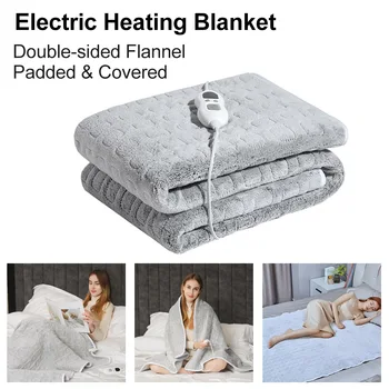 Elektrikli ısıtıcılı battaniye Çift taraflı Pazen ısıtmalı battaniye Yorgan Termostat yatak şiltesi ısıtıcı Yastıklı ve Kaplı Kış için