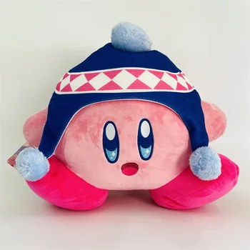 Karikatür Kirby Yün Kap Modelleme peluş oyuncaklar Dolması Bebek Yastık Kız Sevimli doğum günü hediyesi Oyuncak Kawaii Oyunu Yumuşak Peluş Bebek