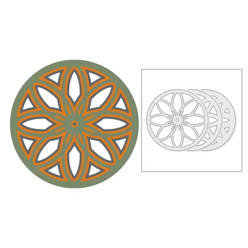 Yeni 2021 Katmanlı Poinsettia Bardak Altlığı Peçete Metal Kesme Ölür DIY Scrapbooking ve Kart Yapımı için Dekoratif Kabartma Zanaat Hiçbir Pullar