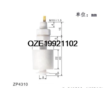 ZP4310 Su Sıvı Seviye Sensörü PP Dikey Yüzer Anahtarı