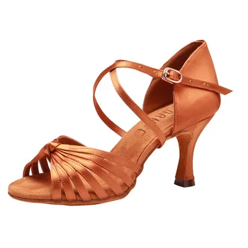 Sıcak Yeni Bayanlar Latin Dans Ayakkabıları kadın Yüksek Topuk Dans Ayakkabıları Tango Yumuşak Alt Dans Ayakkabıları 7cm Kızlar Salsa Balo Salonu Ayakkabı