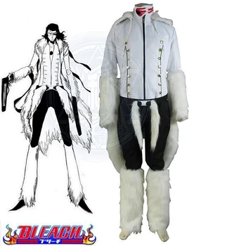 Unisex Anime Cos Çamaşır Suyu En Tercera Espada No. 1 Çakal Starrk Resurreccion Formu Beyaz Kimono Cosplay Kostüm Setleri