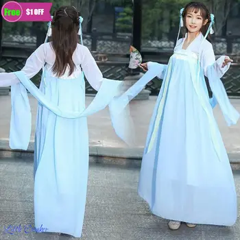 Peri Bayan Çince Geleneksel Elbise Kadın Tang Ming Hanedanı Hanfu Sahne Giyim Kadın Doğum Günü Kıyafet Dans Elbise
