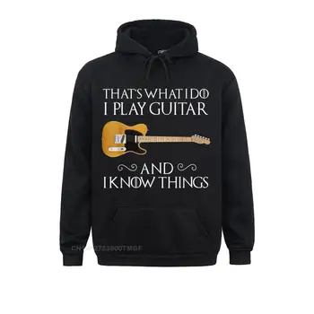 Bu Ne Gitar Çalıyorum Ve Biliyorum Şeyler Komik Gitar Hoodies Aile Tişörtü Parti Uzun Kollu Erkek Giysileri