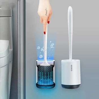 Yaratıcı Silikon Tuvalet Fırçası Ücretsiz Yumruk Duvara Monte Temizleme Fırçası Ev Banyo Tuvalet Fırçası Banyo Aksesuarları