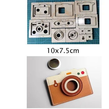 DIY deri el sanatları kamera tasarım kart sahibi Kalıp kesme bıçağı kalıp metal delikli yumruk aracı bıçak 10x7. 5cm