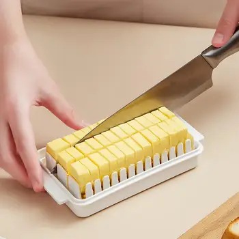 Ev Mini saklama kutusu Tereyağı saklama kutusu Peynir Kesme Gıda Kabı Şeffaf Çıkarılabilir Kapaklı