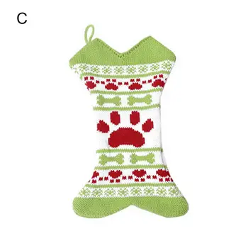 Fantezi Şeker Çanta Dekoratif Dayanıklı Merry Xmas Çorap Hediye Şeker Çanta Noel Çorap Santa Çorap