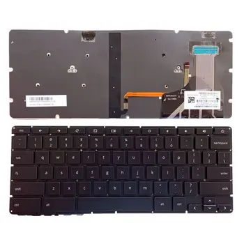 Siyah abd İngilizce arkadan aydınlatmalı klavye hp chromebook 13 G1 laptop klavye