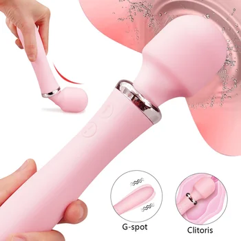 Vibratör Kadınlar İçin G Noktası Ve Klitoris Çift Şok 10 Modelleri Titreşim Çift Uçlu Şarj Edilebilir Silikon Titreşimli Seks Oyuncak