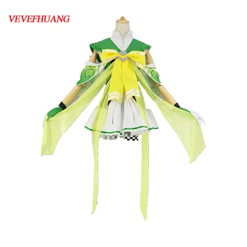 VEVEFHUANG Cosplay Arena Valor Kostüm Da Qiao Arwen Oyunu Prenses süslü elbiseler Tam Set Üniforma League of Legends Cadılar Bayramı