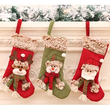 Büyük noel hediyesi Çanta Şömine Dekorasyon Çorap Yeni Yıl Şeker Tutucu Ev Dekorları Yeni Faydalı Sıcak Satış