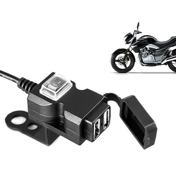 Motosiklet bisiklet Soket Su Geçirmez Çift USB Hızlı Değişim güç kaynağı adaptörü Kawasakı ER6N Nınja400 Versys 650 ZX6R kle 500