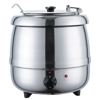Büfe çorba ocağı 10 litre ısı koruma kovası elektrikli ısıtma ısı koruma çorba tenceresi kahvaltı lapası Pot