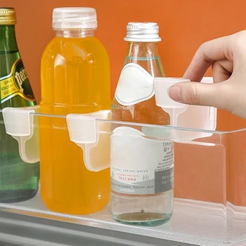 Buzdolabı Depolama Bölümü Plastik Mutfak Aracı şişe rafı Çeşitleri Mutfak Depoları Buzdolabı Yan Kapı Bölücü Klipleri