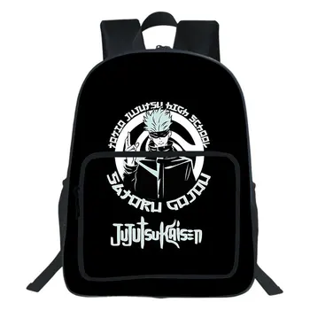 Jujutsu Kaisen Sırt Çantası Anime Karikatürler Okul Çantaları Sevimli Rahat okul çantası Gençler için Yüksek Kapasiteli Çanta seyahat sırt çantası
