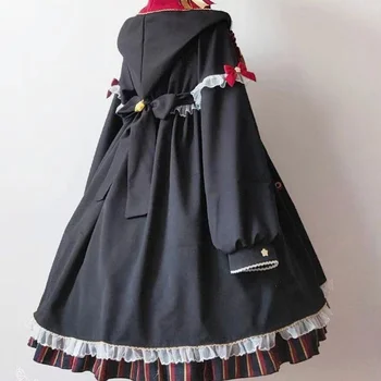 Lolita Kraliyet Akademisi Kızlar Sihirli Molita Küçük Cadı Hakiki OP Zarif Bayan Elbise Kadınlar için Lolita Elbise Gotik Kawaii
